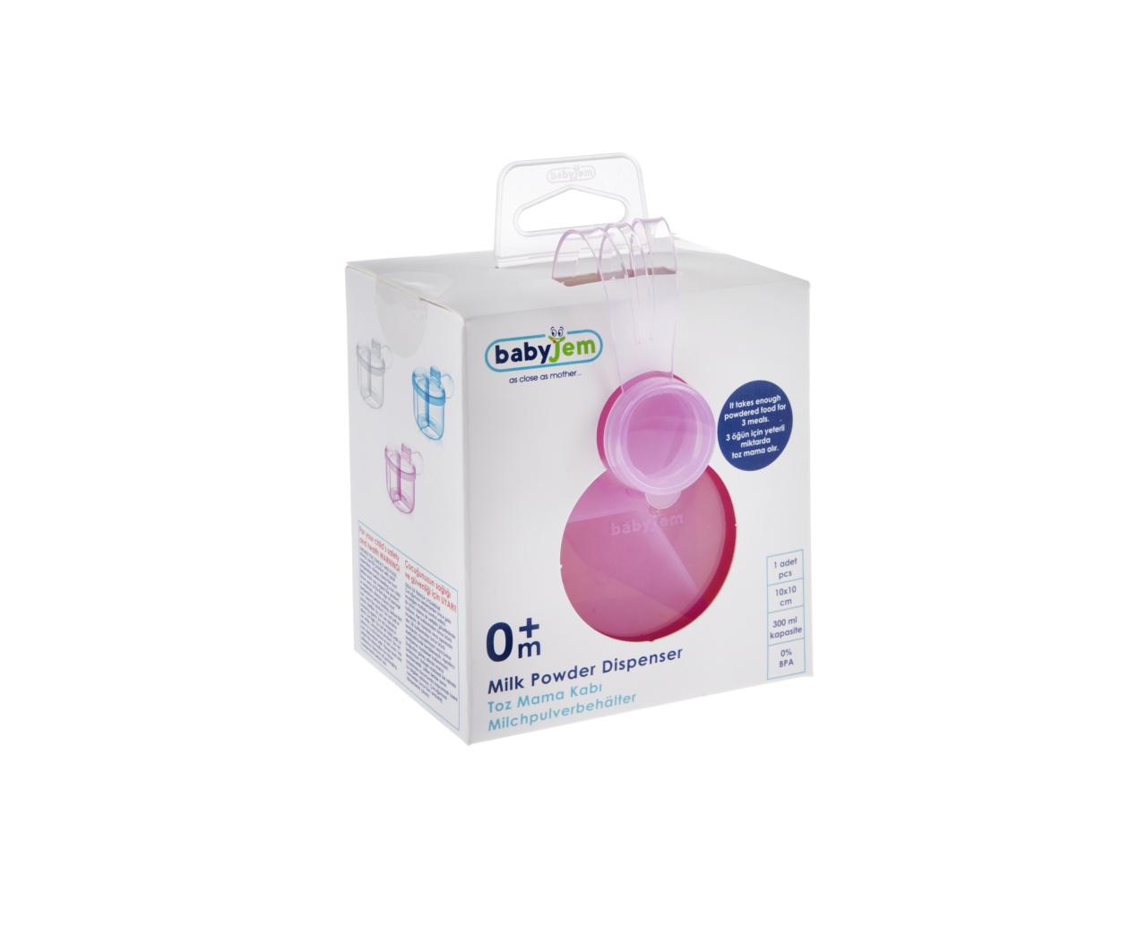 Recipient pentru lapte praf cu 3 compartimente BabyJem - imagine 7