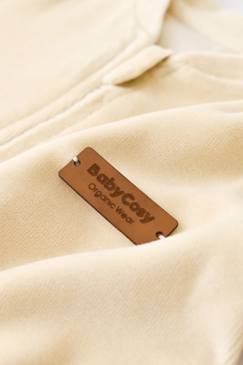 Salopeta cu maneca lunga si fermoar din 80%bumbac organic si 20% poliester - BabyCosy - imagine 32