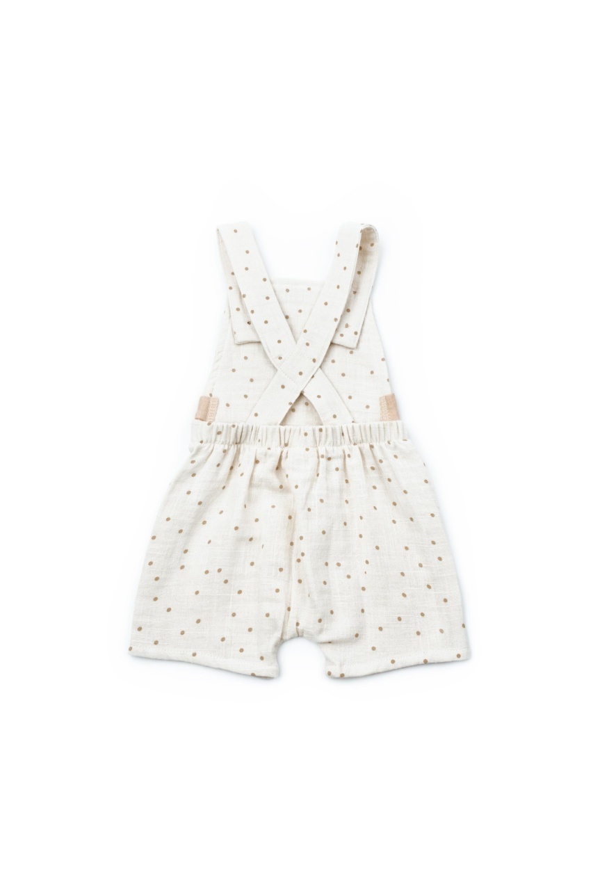 Salopeta cu palariuta TeddyBear, BabyCosy, 100% bumbac organic - imagine 3