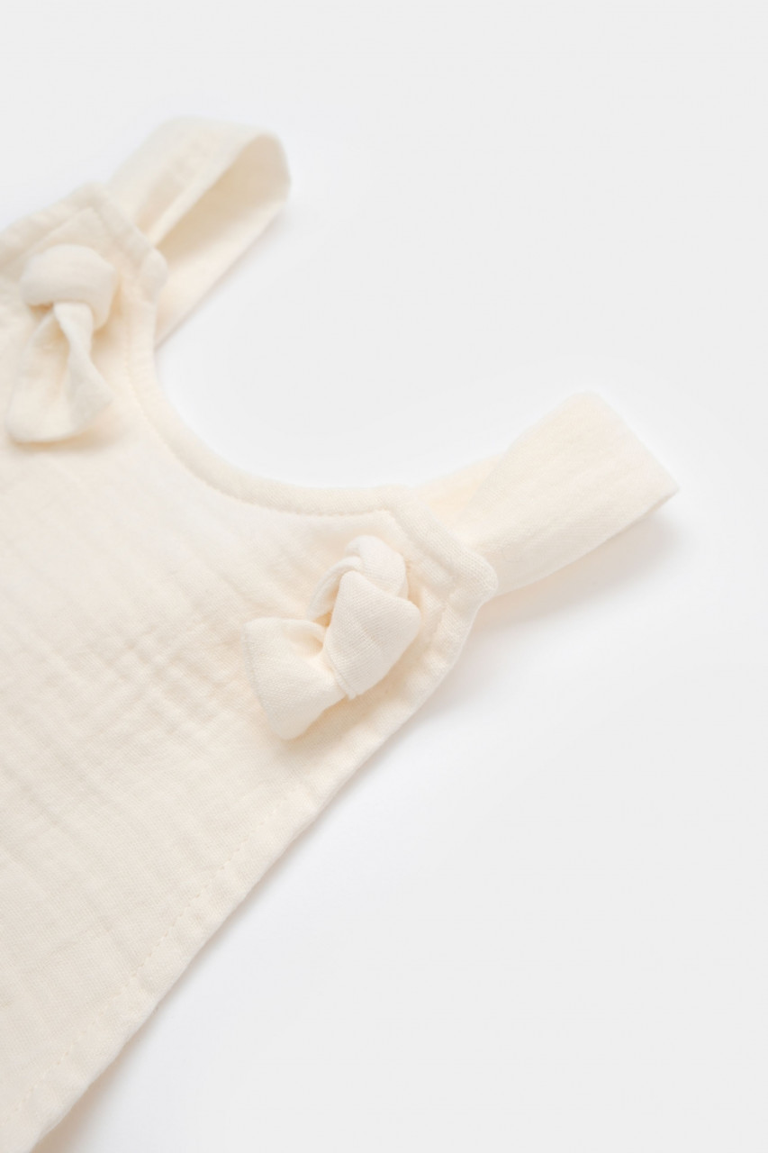 Salopeta de vara cu pantaloni lungi din muselina, BabyCosy, 100% bumbac organic - imagine 22