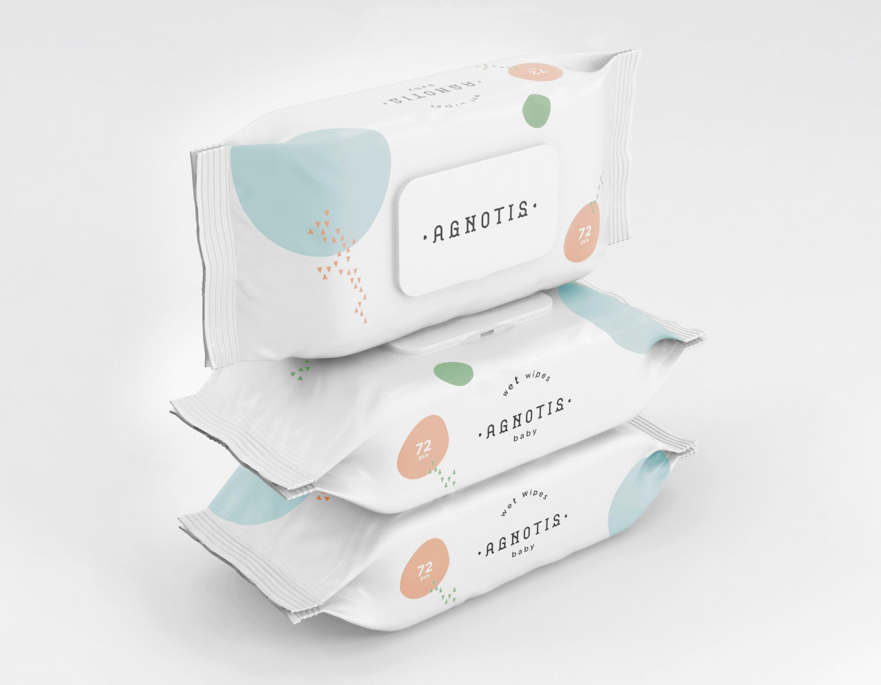 Servetele umede hipoalergenice pentru bebelusi si copii Agnotis 70 buc - imagine 4