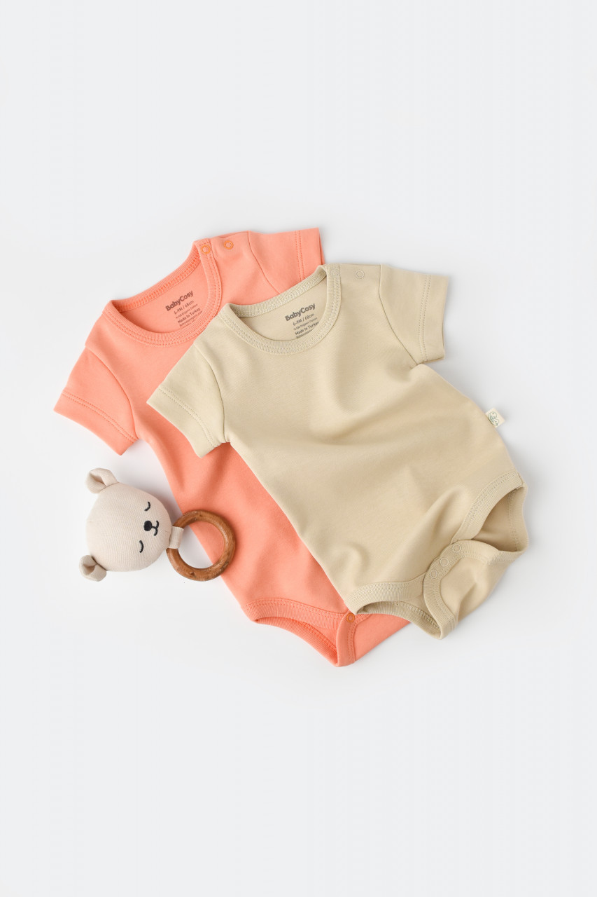 Set 2 body-uri bebe unisex -100% bumbac organic BabyCosy - imagine 40