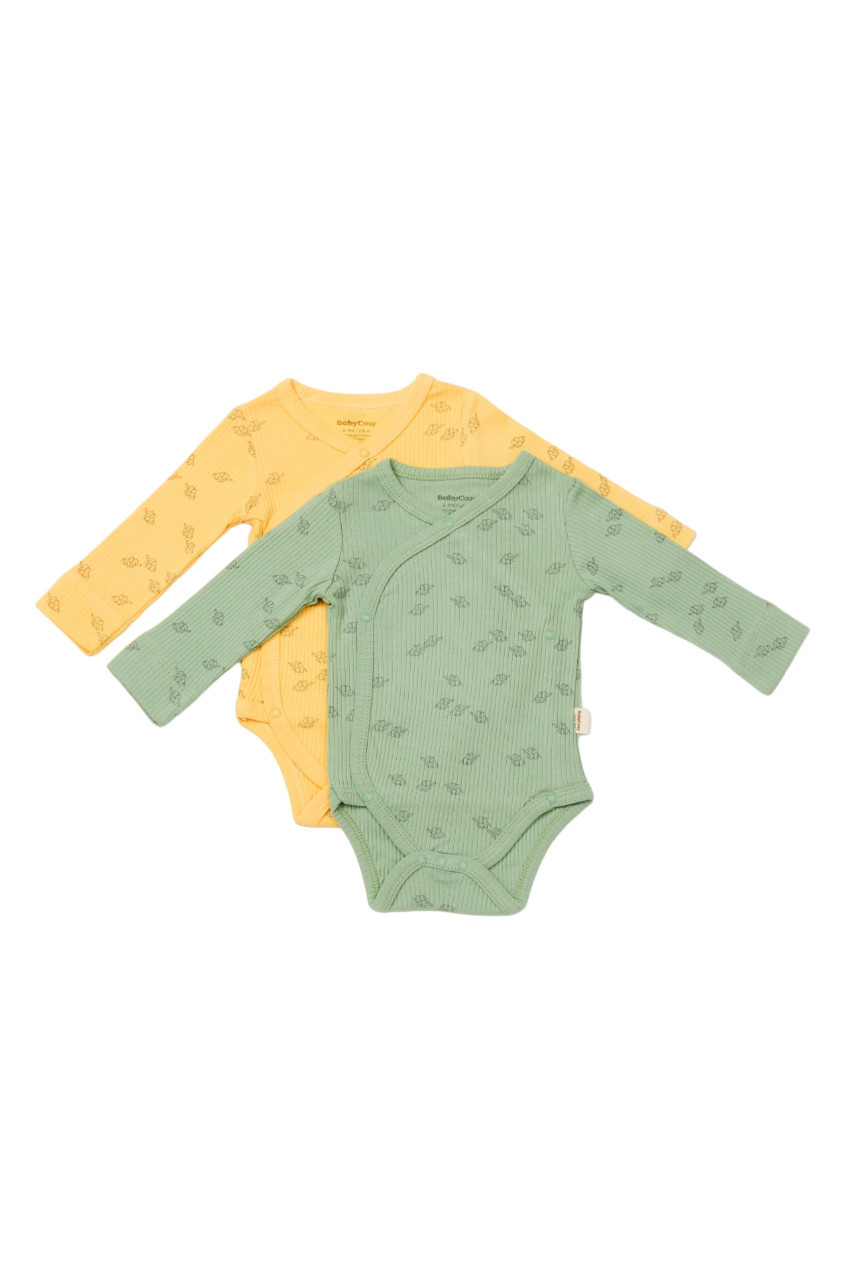 Set 2 body-uri petrecute Printed, BabyCosy, 50% modal+50% bumbac - imagine 6