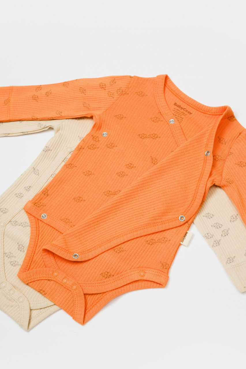 Set 2 body-uri petrecute Printed, BabyCosy, 50% modal+50% bumbac - imagine 17