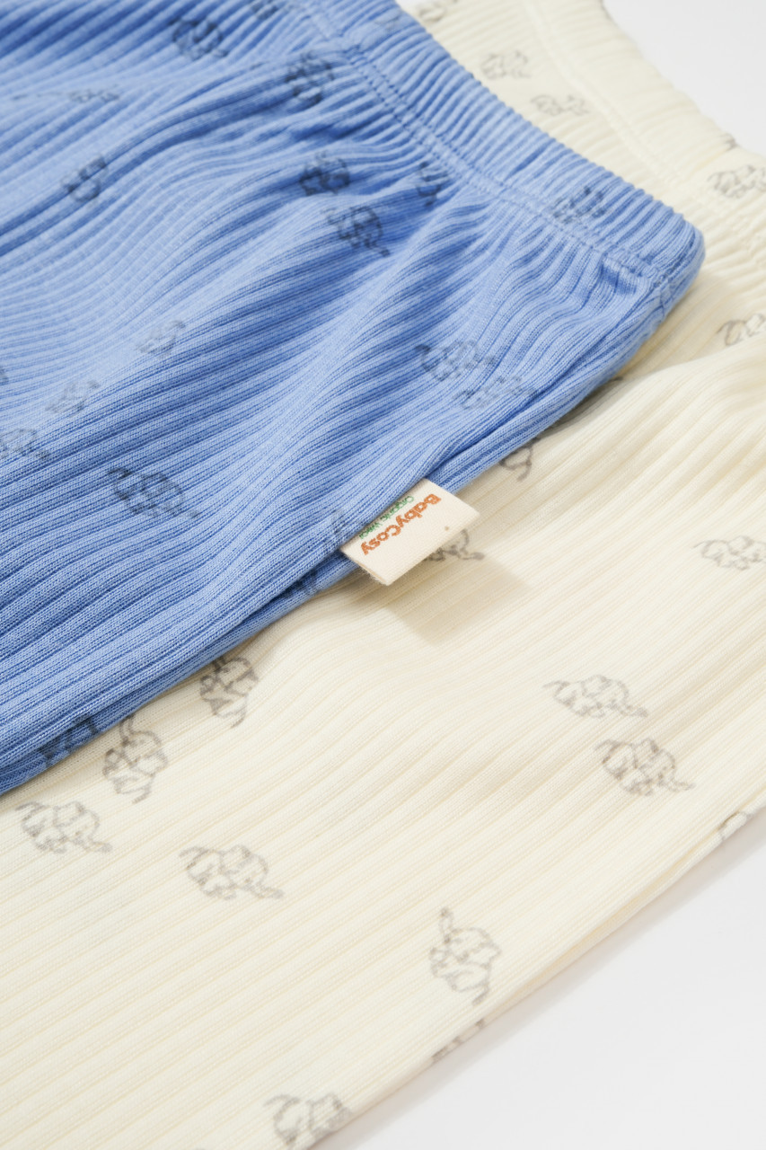 Set 2 pantalonasi Printed, BabyCosy, 50% modal+50% bumbac - imagine 3