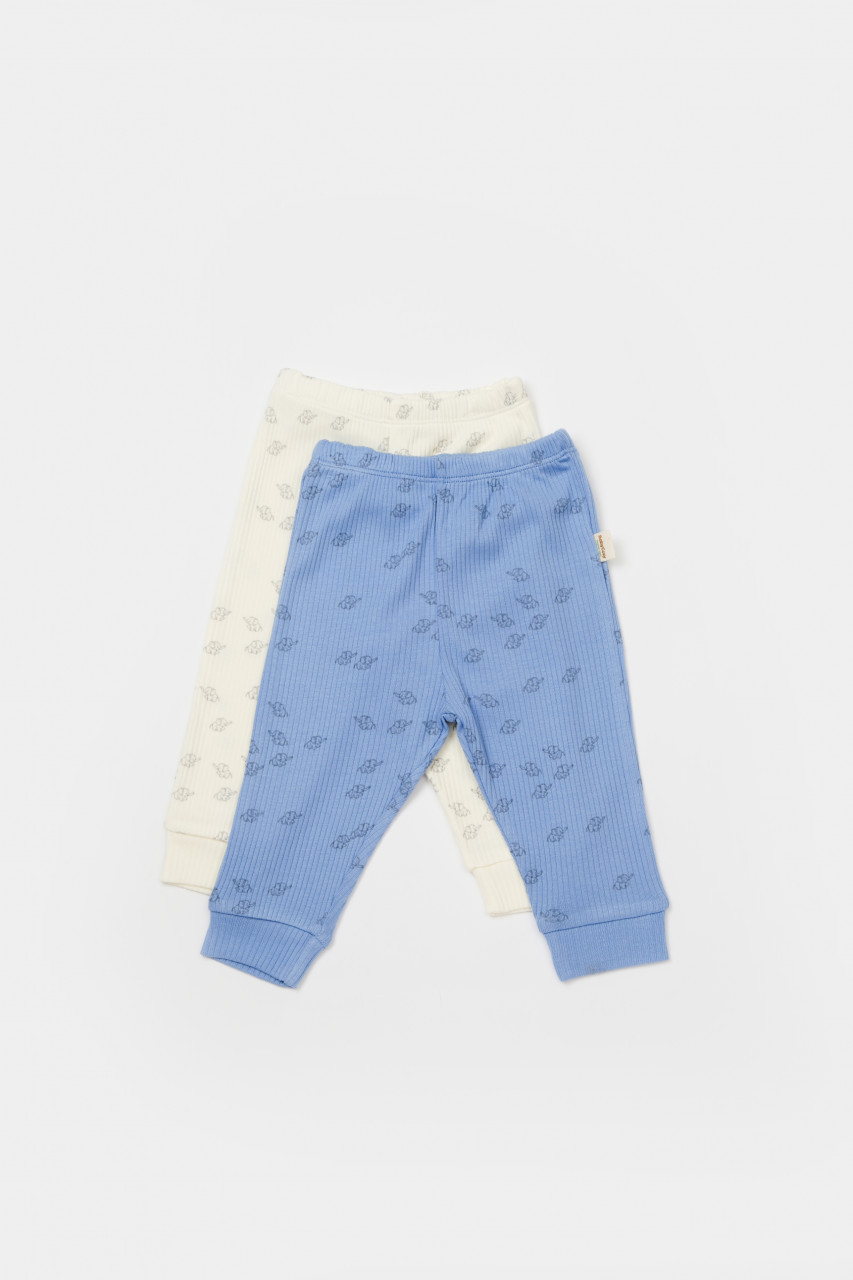 Set 2 pantalonasi Printed, BabyCosy, 50% modal+50% bumbac - imagine 5