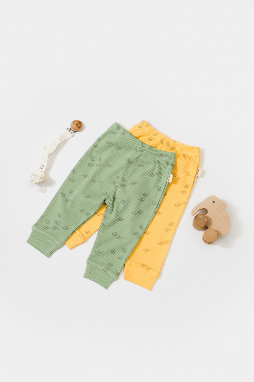 Set 2 pantalonasi Printed, BabyCosy, 50% modal+50% bumbac - imagine 10
