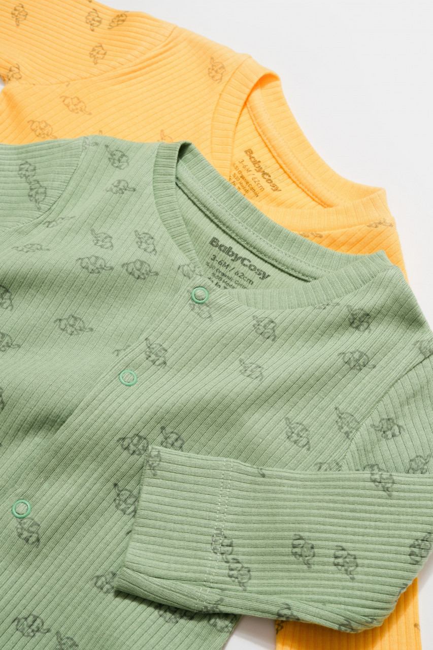 Set 2 salopete lungi Printed, BabyCosy, 50% modal+50% bumbac - imagine 8