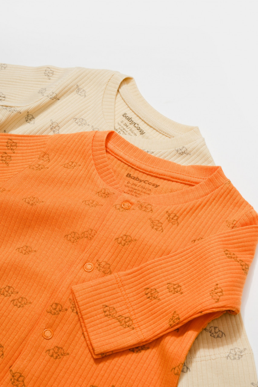 Set 2 salopete lungi Printed, BabyCosy, 50% modal+50% bumbac - imagine 13