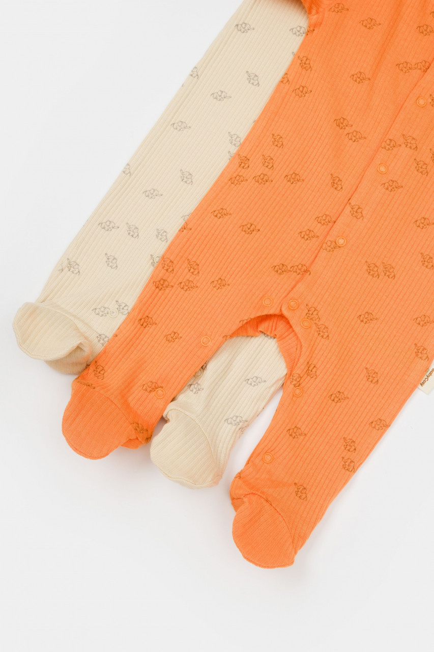 Set 2 salopete lungi Printed, BabyCosy, 50% modal+50% bumbac - imagine 14