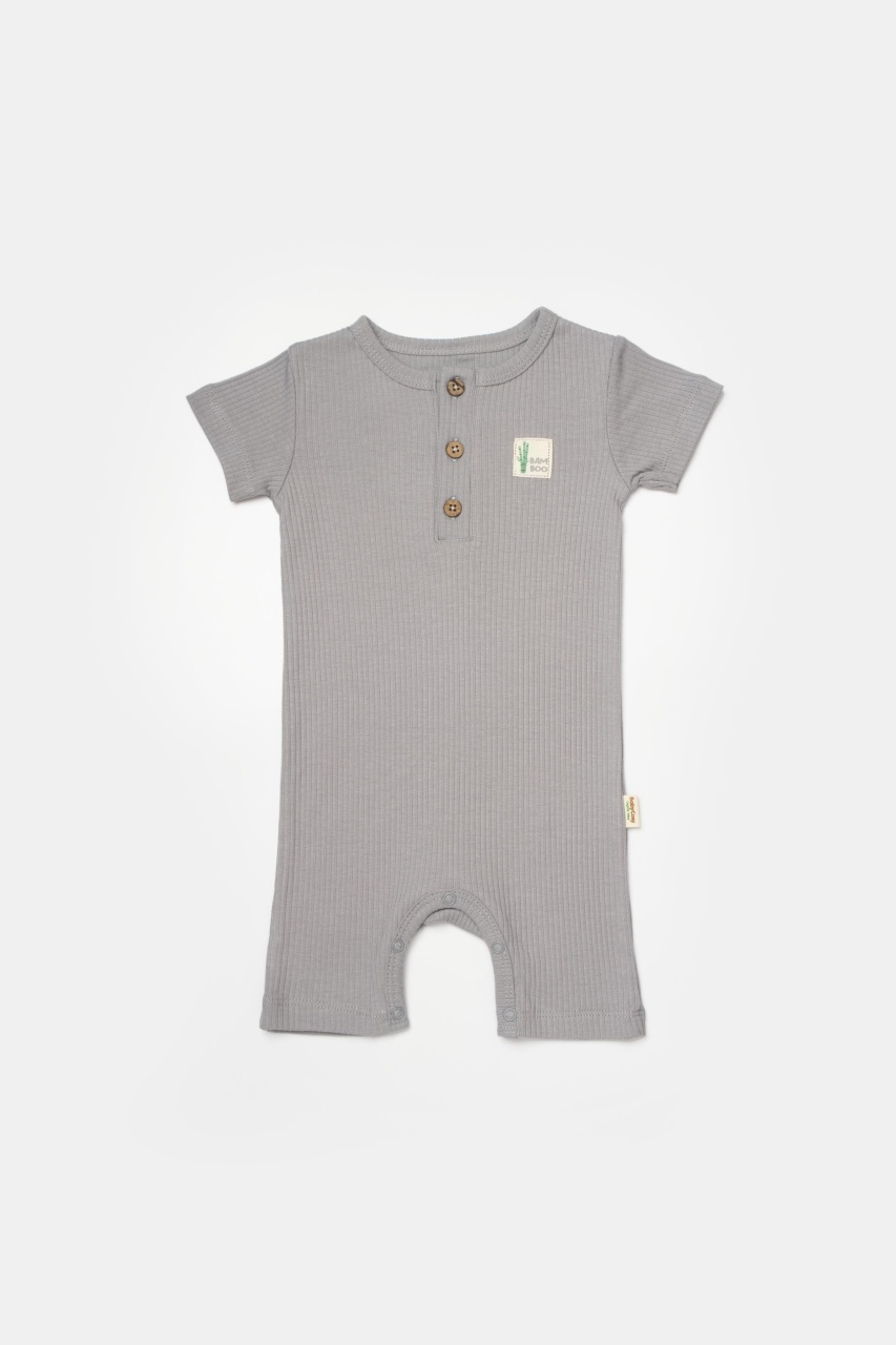 Set 2 salopete scurte Bamboo, BabyCosy, 50%bumbac+50% bambus - imagine 3