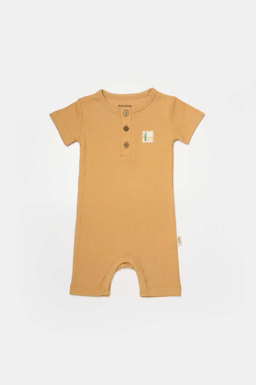 Set 2 salopete scurte Bamboo, BabyCosy, 50%bumbac+50% bambus - imagine 8