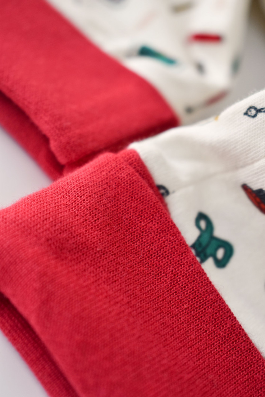 Set 2 salopetele cu maneca lunga si pantaloni lungi cu fermoar - 100%bumbac organic - BabyCosy - imagine 20