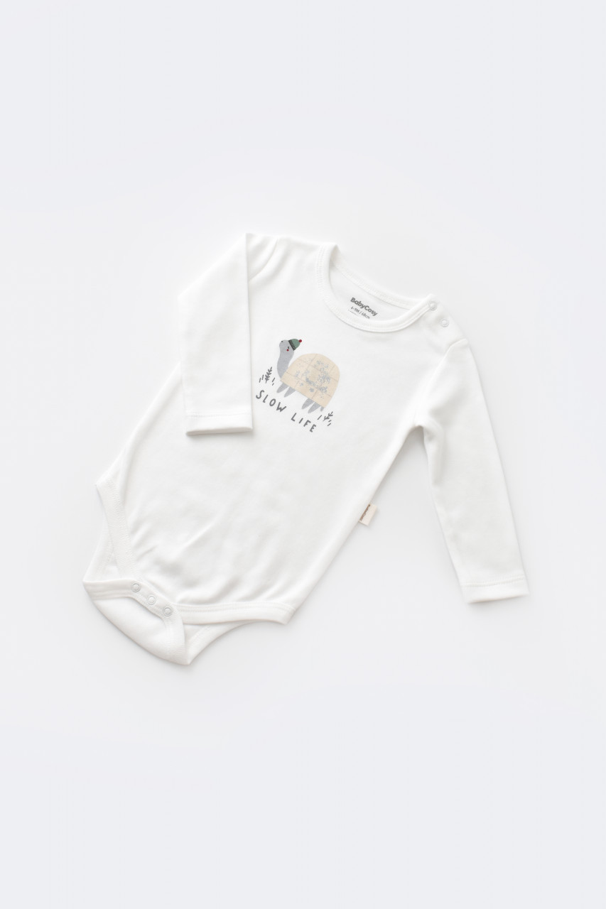 Set 3 piese Broscuta cu body, pantalonasi si vestuta din 80%bumbac organic si 20% poliester - imagine 20