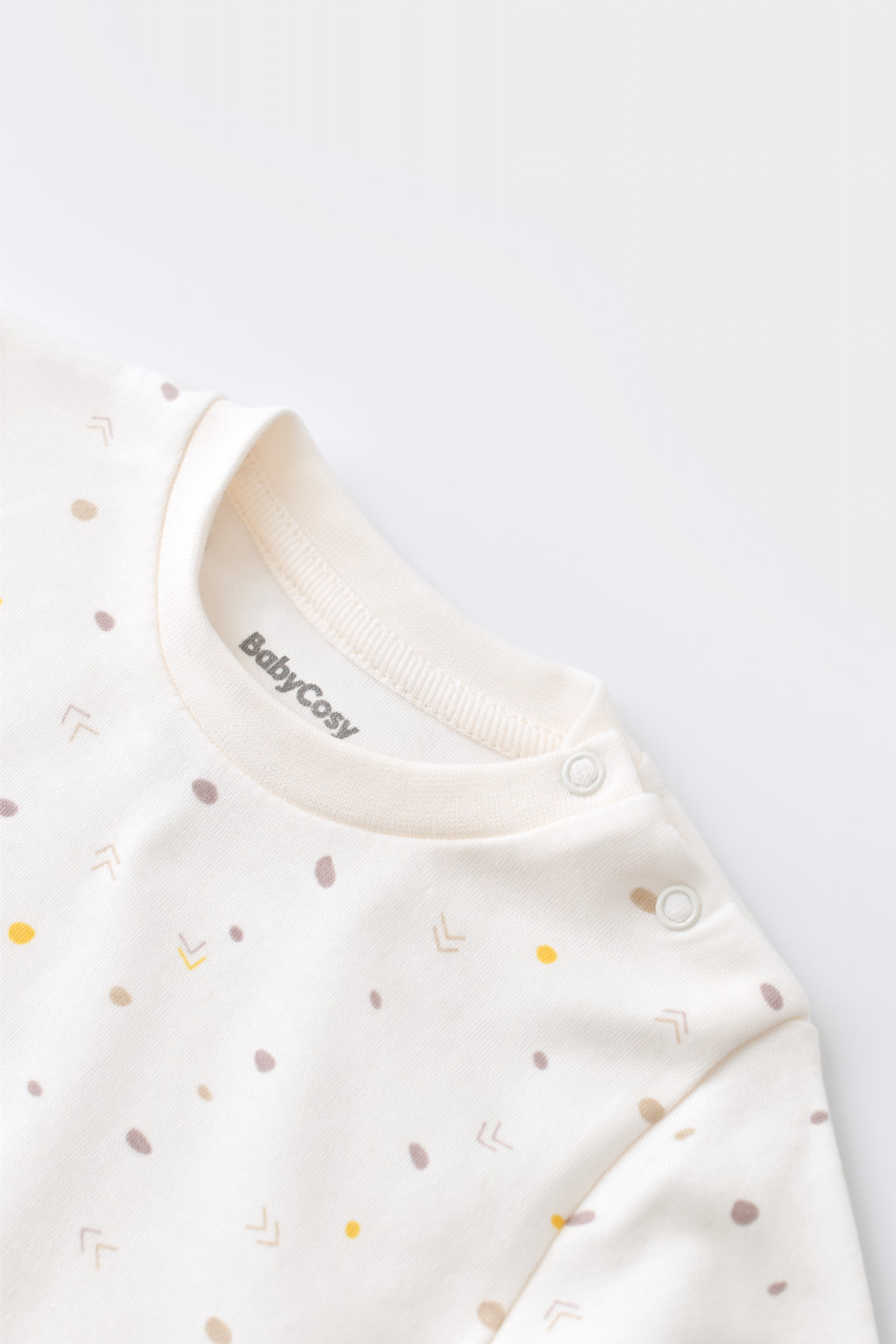 Set bluzita cu maneca lunga si pantaloni lungi - bumbac organic 100% - imagine 23