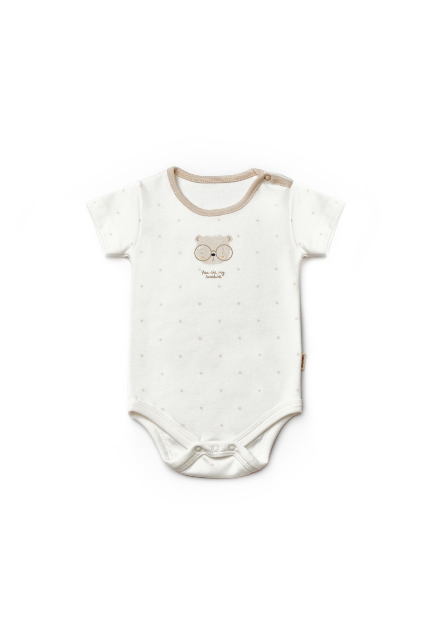 Set de 3 body TeddyBear, BabyCosy, 100% bumbac - imagine 5