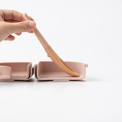 Set de lingurite 2 in 1 bebelusi Miniware Pre2PRO, 100% din materiale naturale biodegradabile - imagine 4