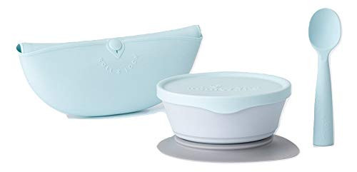 Set diversificare hrana bebelusi Miniware First Bites Deluxe, 100% din materiale naturale biodegradabile, 4 piese - imagine 9