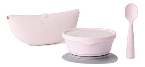 Set diversificare hrana bebelusi Miniware First Bites Deluxe, 100% din materiale naturale biodegradabile, 4 piese - imagine 2
