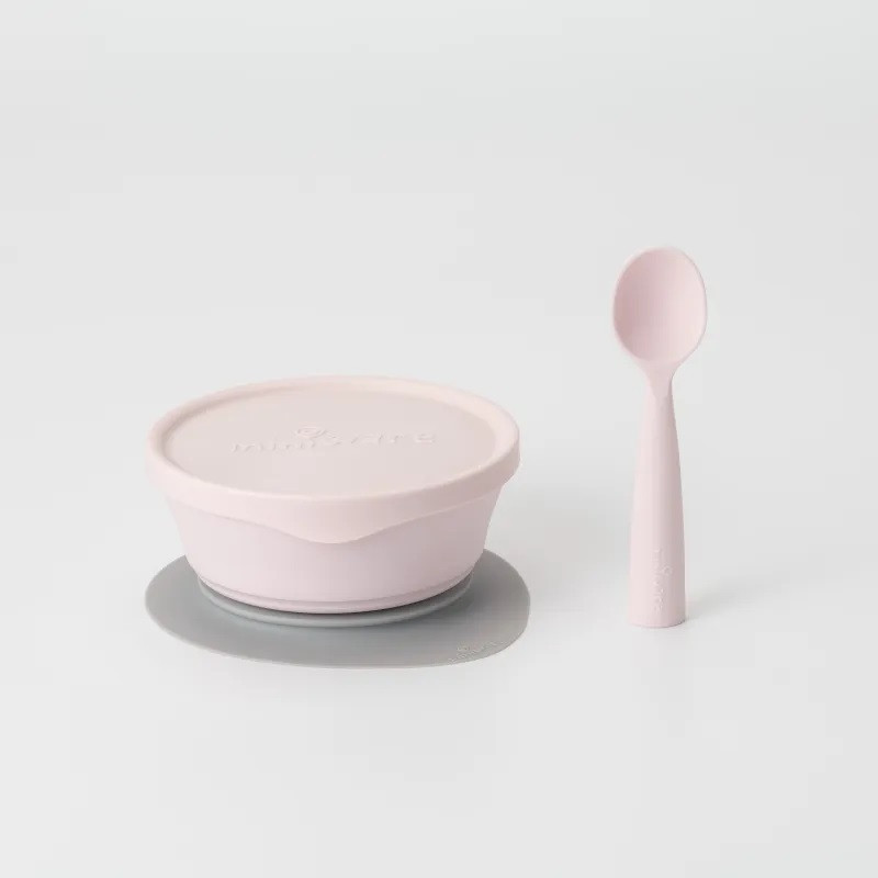 Set diversificare hrana bebelusi Miniware First Bites Deluxe, 100% din materiale naturale biodegradabile, 4 piese - imagine 7