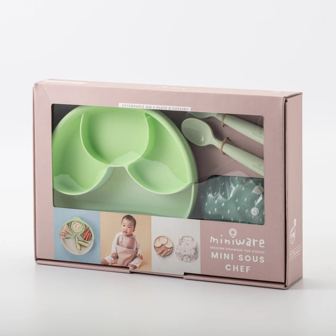 Set diversificare hrana bebelusi Miniware Mini Sous Chef 100% din materiale naturale biodegradabile, 6 piese - imagine 14