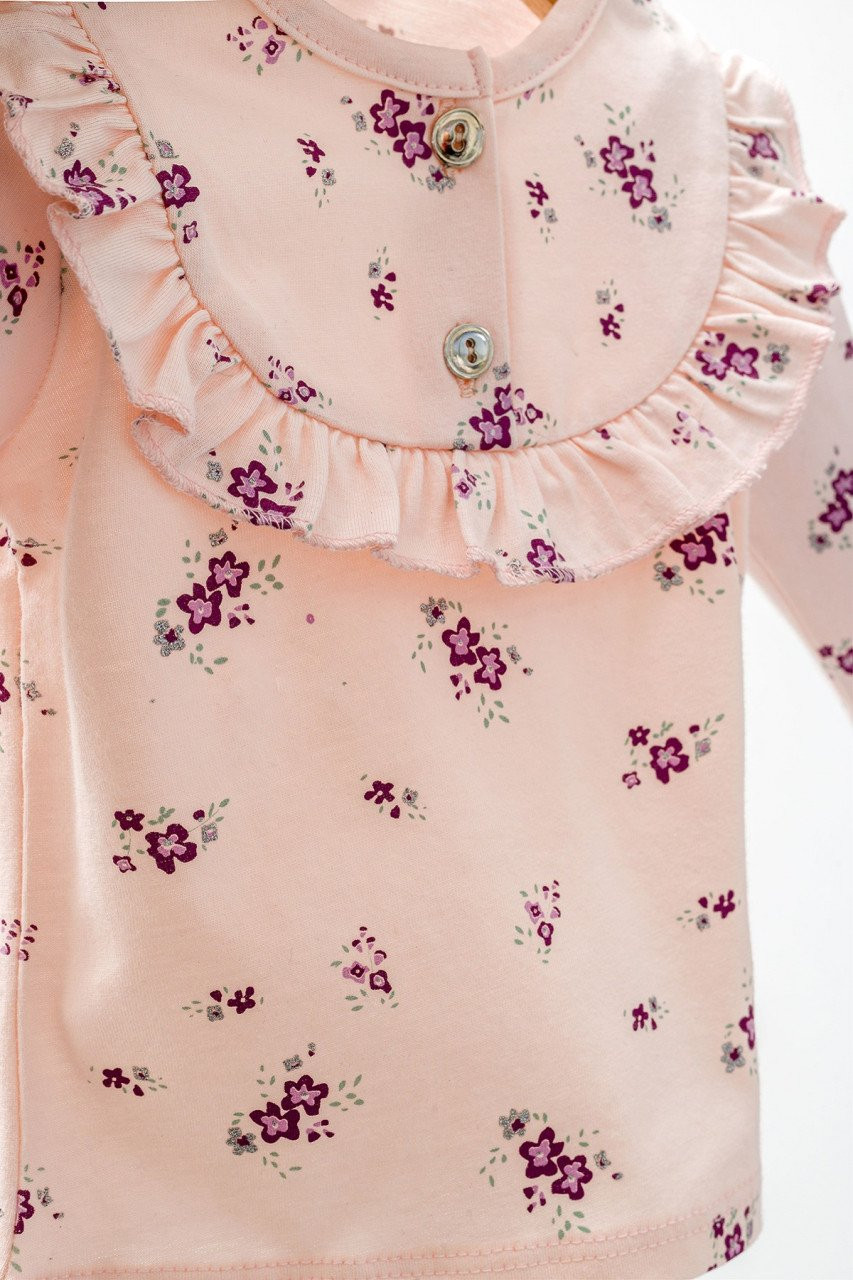 Set elegant cu fustita si bluzita pentru bebelusi Paris Love, Tongs baby - imagine 3