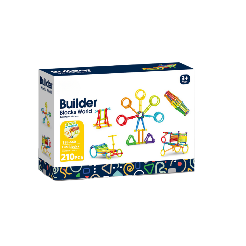 Set de constructie STEAM - Micutul inginer (210 piese) Bufnitel
