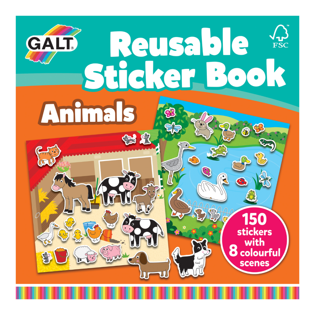 Cartea mea cu stickere - Animale Galt