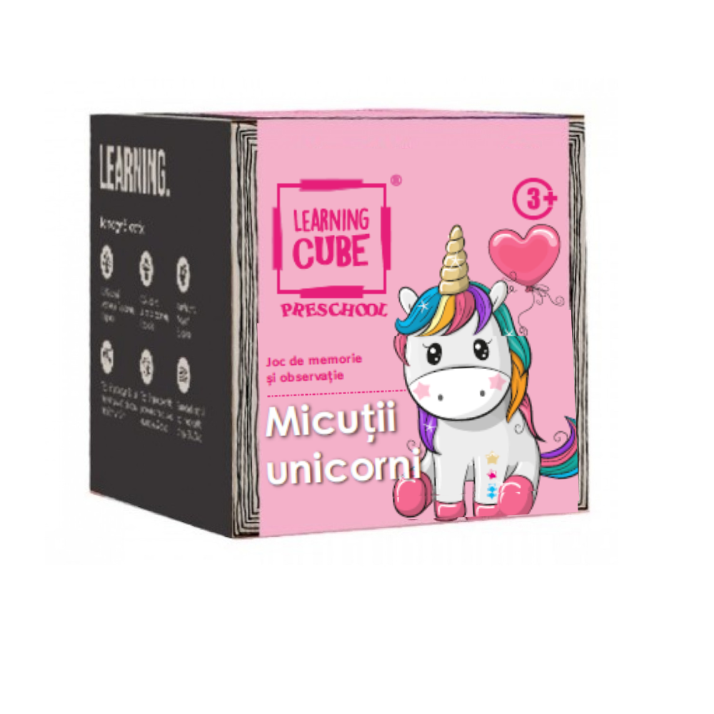 Joc de atentie Learning Cube® - Micutii unicorni K-TOYZ