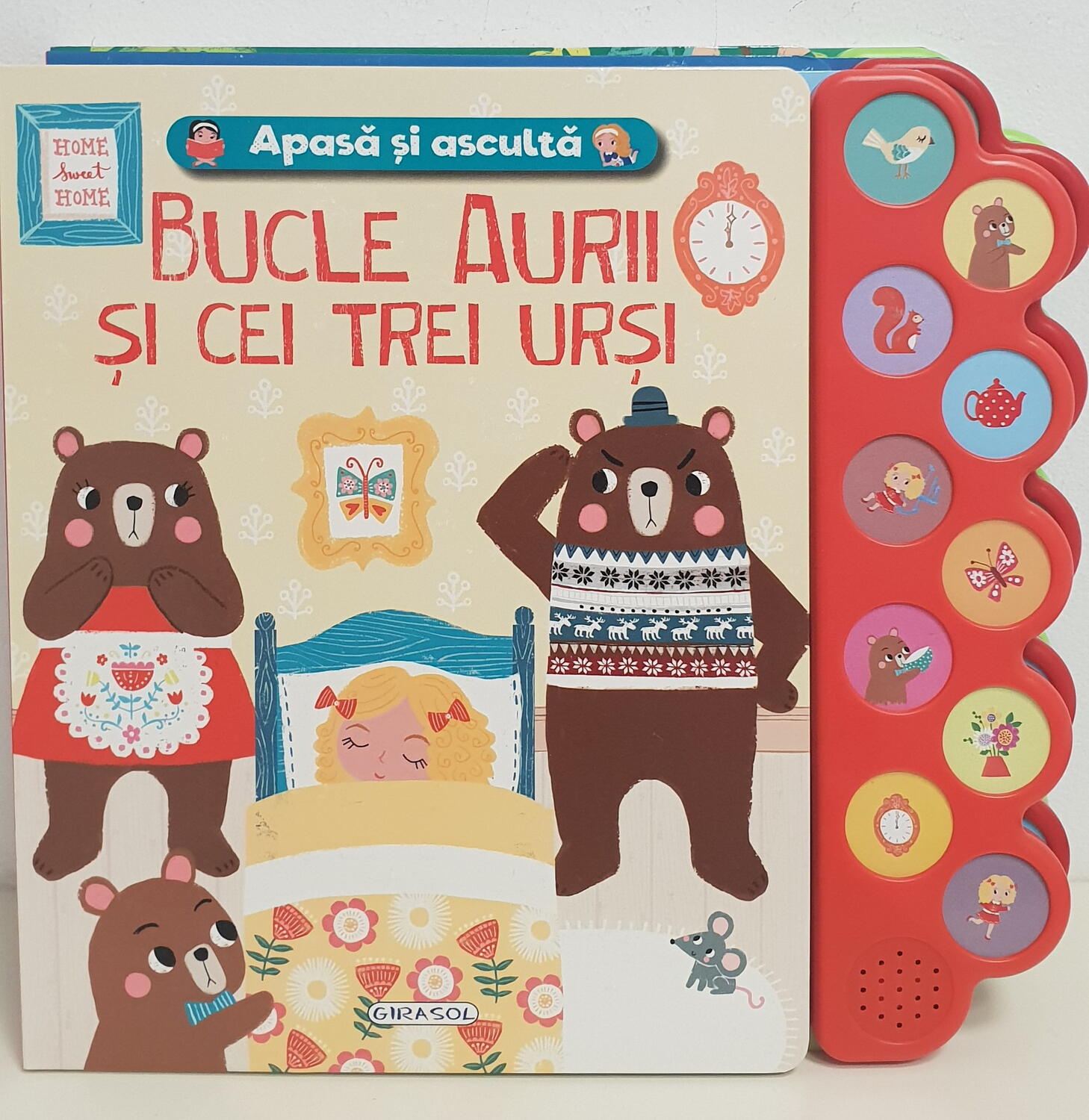 Apasa si asculta povestea - Bucle Aurii si cei trei ursi GIRASOL