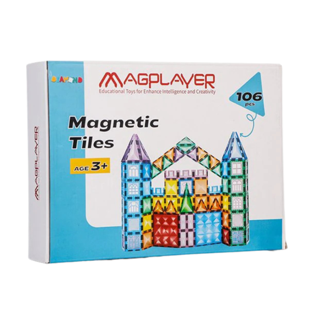 Set de constructie magnetic 3D - 106 piese MAGPLAYER