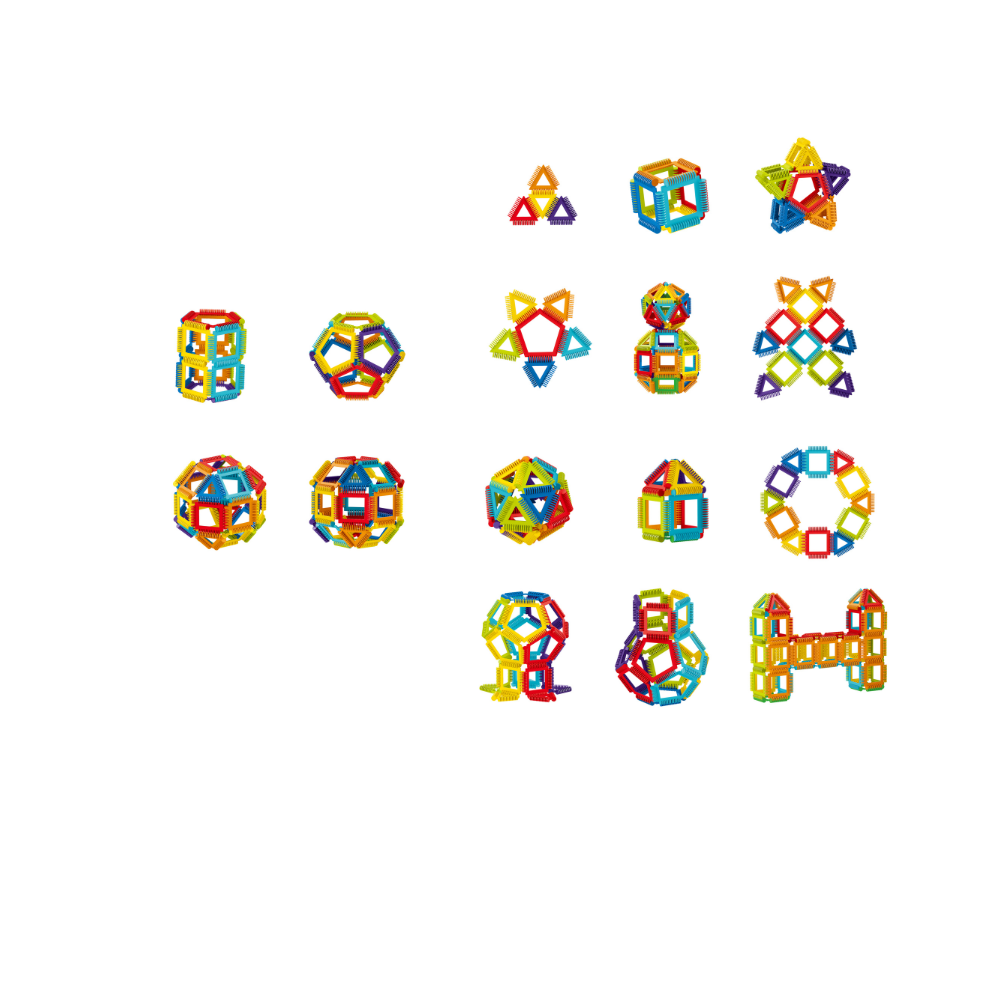 Joc de constructie STEAM - Forme magice (26 piese) - imagine 2