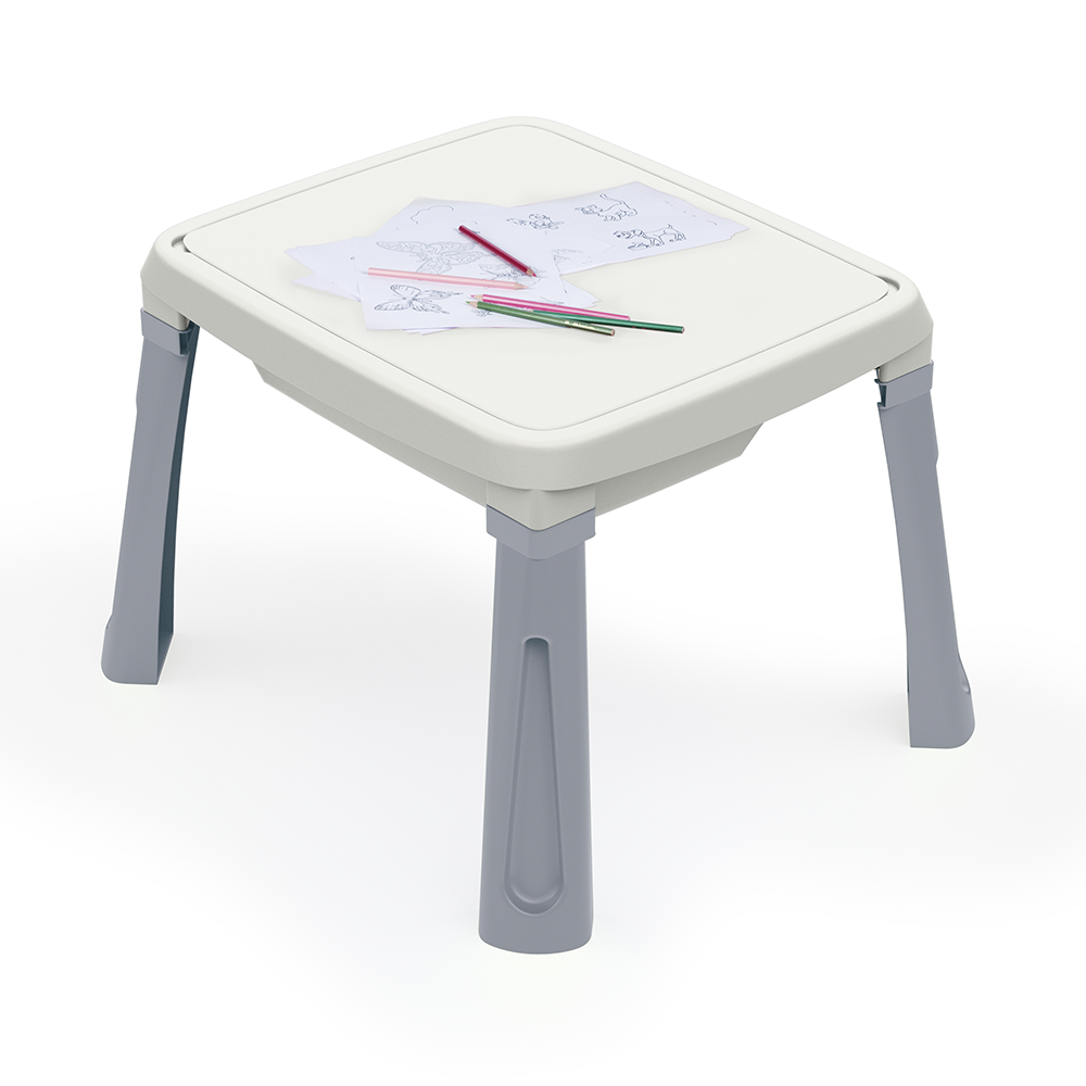 Masuta de activitati 3 in 1 pentru copii pastel - imagine 3
