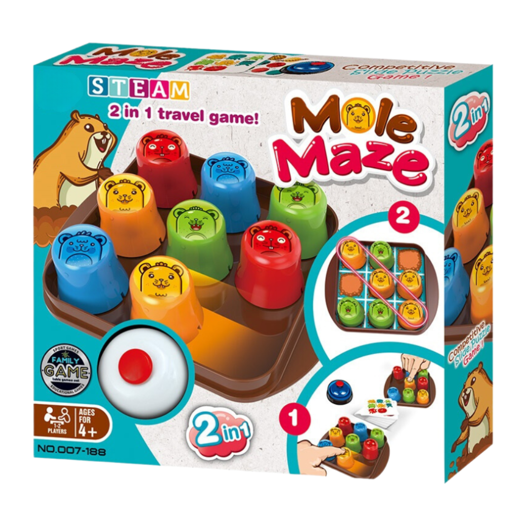 Joc STEAM 2 in 1 -  Labirintul cartitei Bufnitel