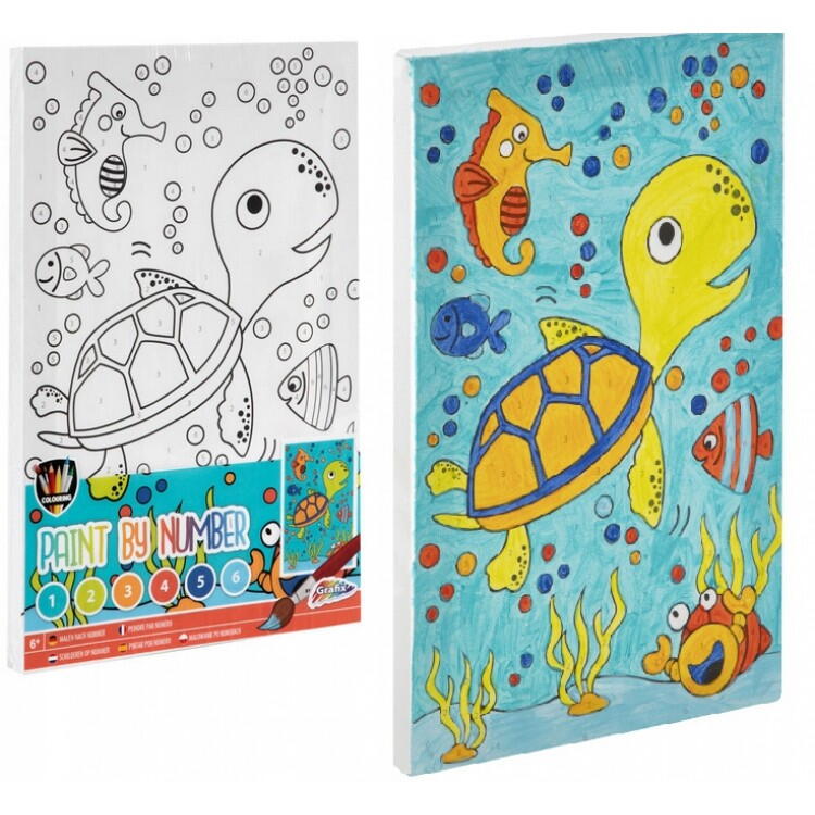 Tablou pictez pe numere - Broscuta testoasa Moxy