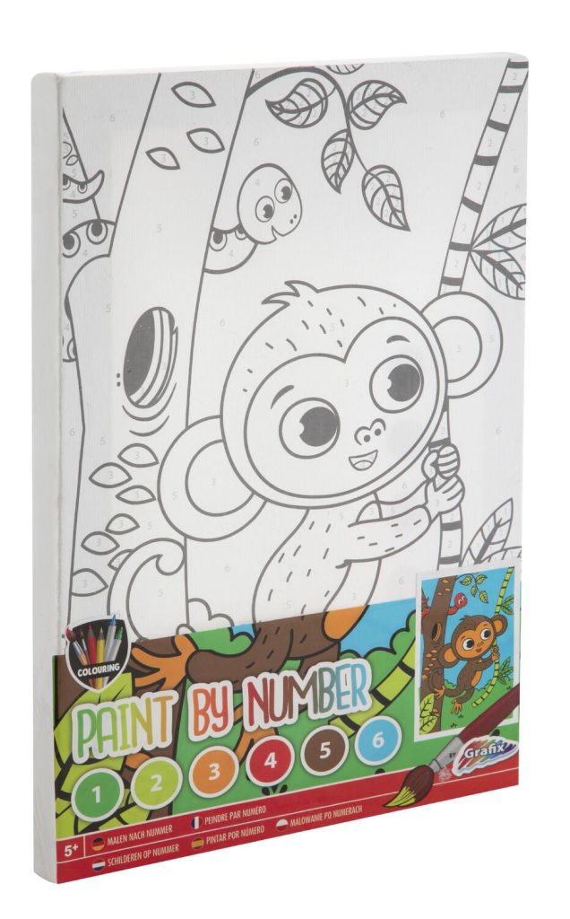 Tablou pictez pe numere - Maimutica Moxy