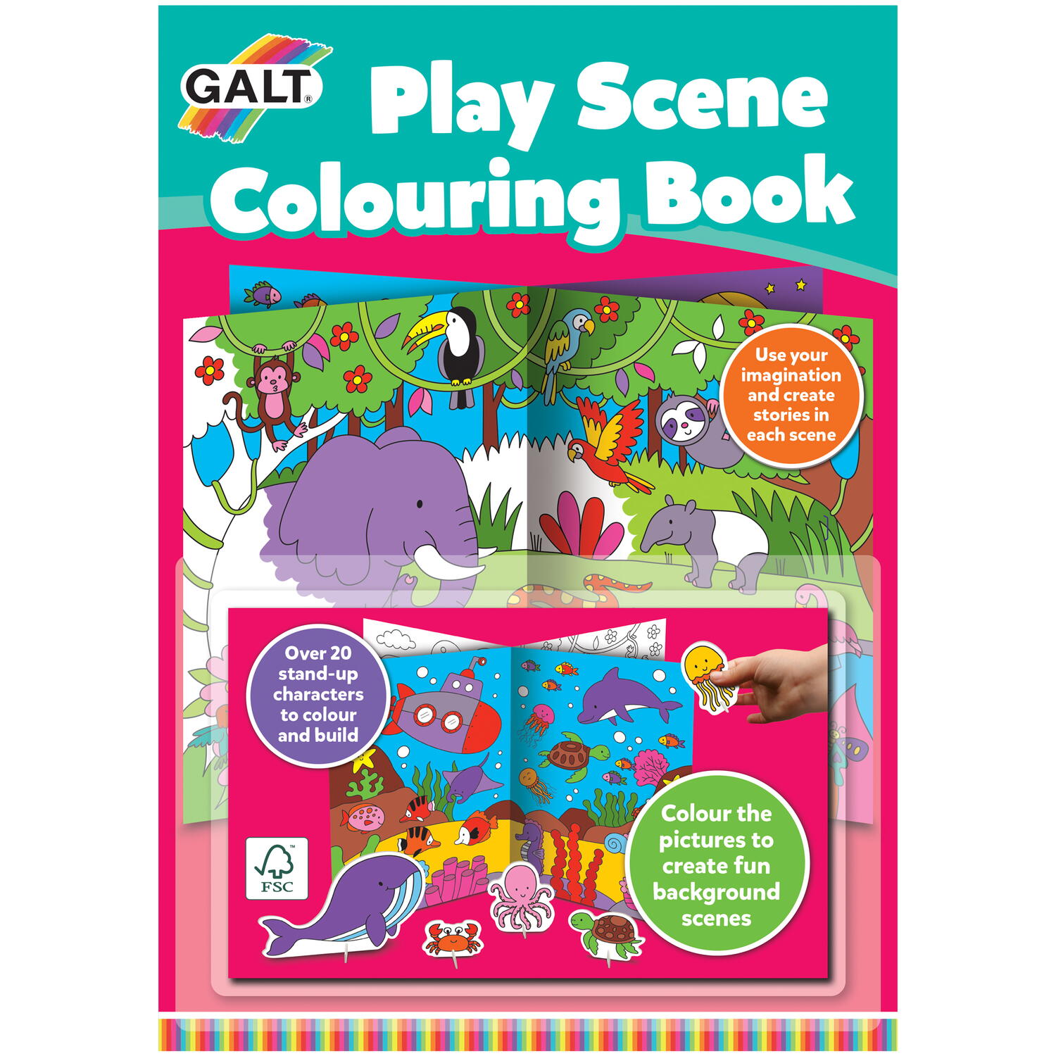 Carticica mea de colorat 3D Galt