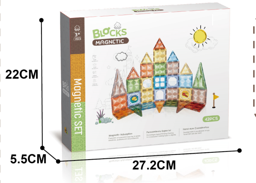 Joc magnetic Diamond - 42 piese (7.5 cm) - imagine 2