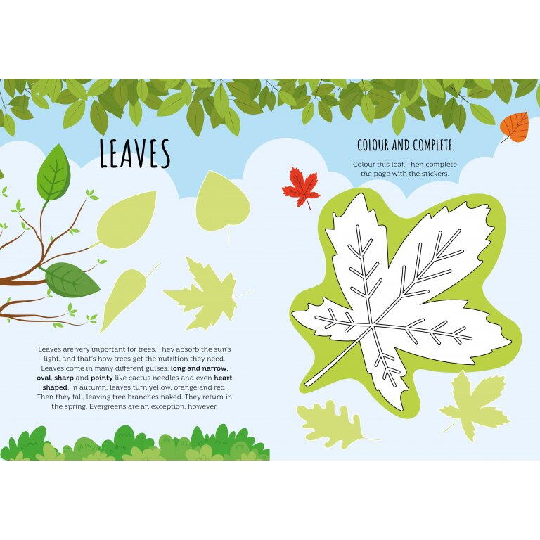 Carte de activitati cu abtibilduri - In natura - imagine 4