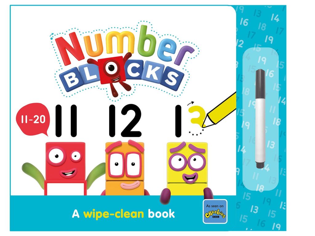 Carticica Scriu si sterg -  Numberblocks 11-20 Numberblocks