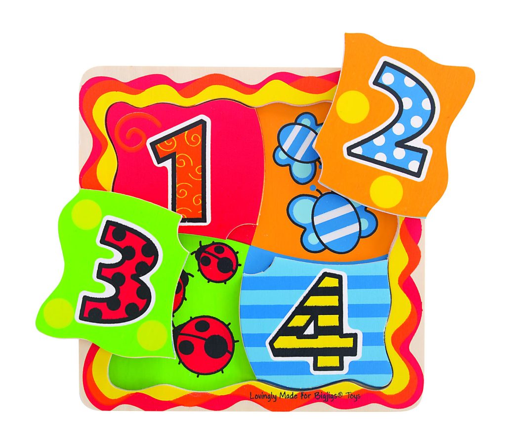 Primul meu puzzle - numere BIGJIGS Toys