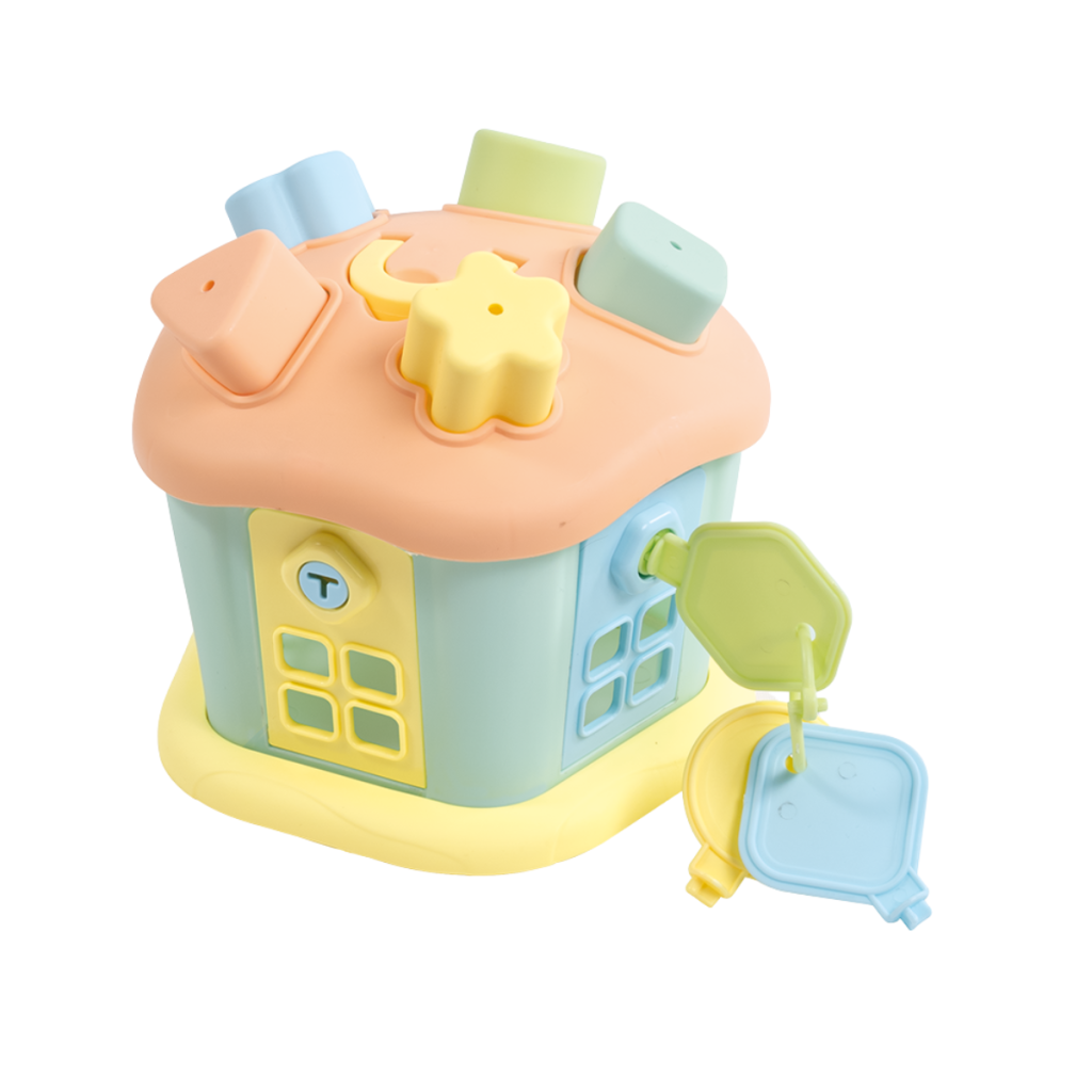 Joc sortare - Casuta vesela cu chei - Pastel DOLU