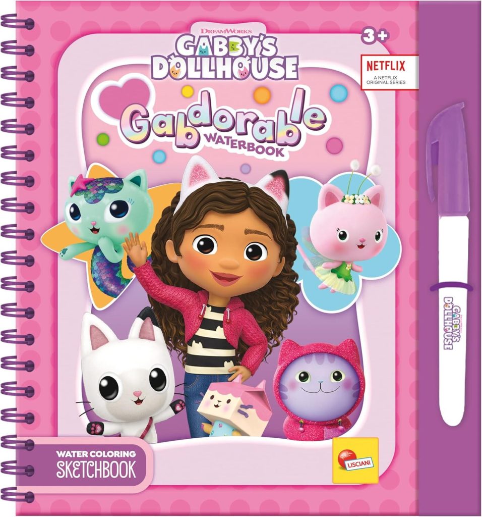 Waterbook: Carte de colorat Gabby's Dollhouse LISCIANI