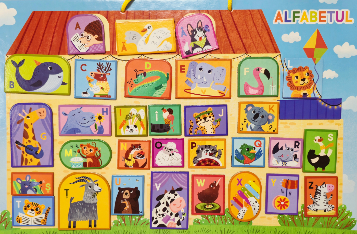 Tablita magnetica cu alfabetul ( limba romana) - imagine 3