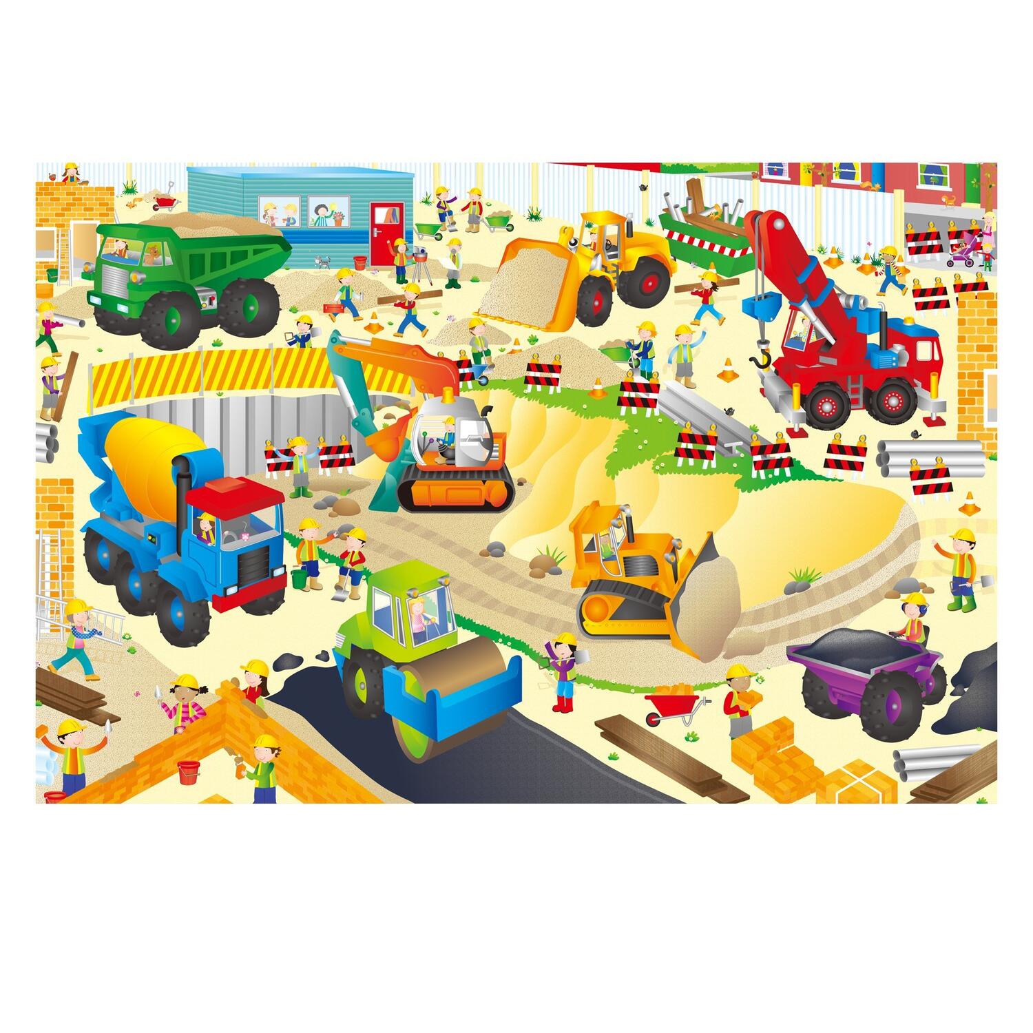 Puzzle Podea: Santierul (30 piese) - imagine 2