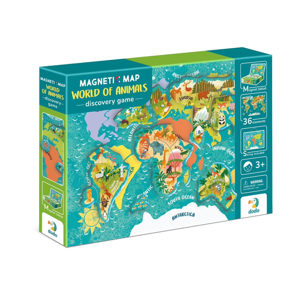 Puzzle magnetic - Lumea animalelor (36 piese) Dodo