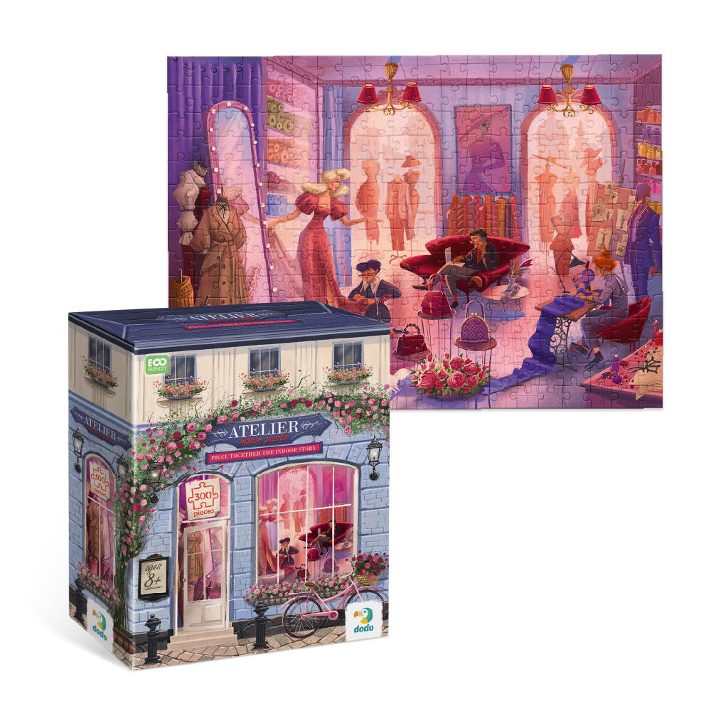 Puzzle - Atelierul de moda (300 piese) Dodo
