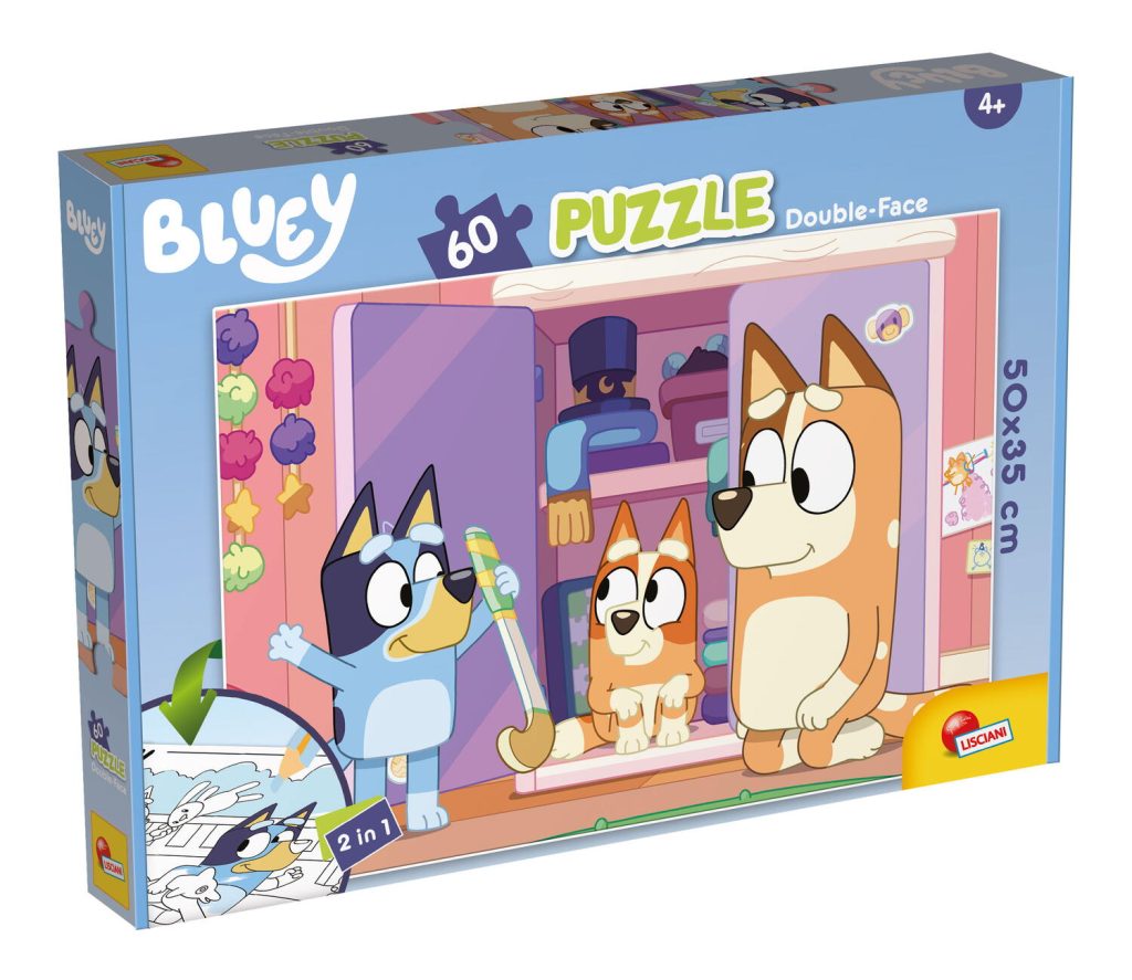 Puzzle de colorat maxi - Bluey (60 de piese) LISCIANI