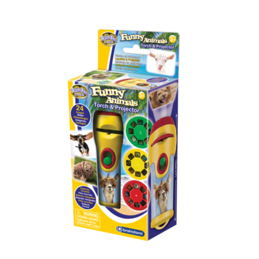 Proiector tip lanterna - Distractie cu animalute Brainstorm