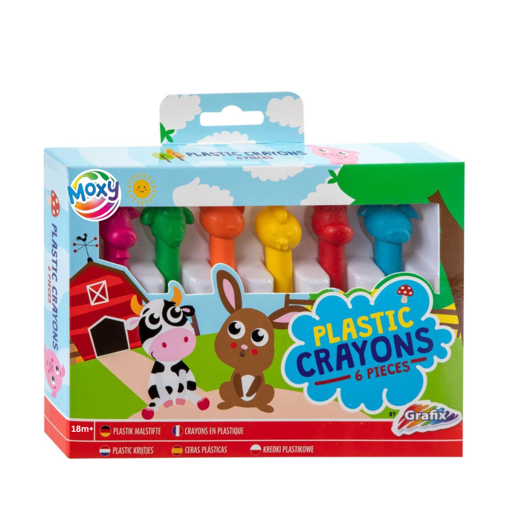 Set 6 creioane de plastic  - Ferma Moxy